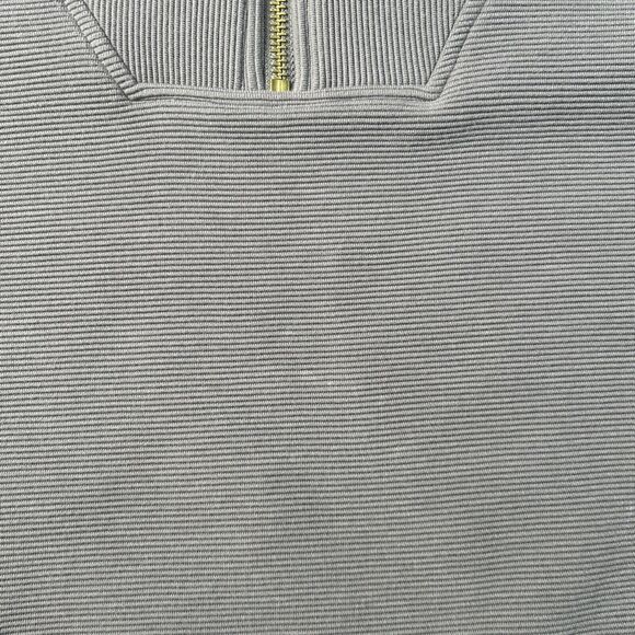 $158 Anthropologie Varley Vine Half-Zip Pullover Women's Size Large Ribbed‎ Grey - Picture 5 of 16